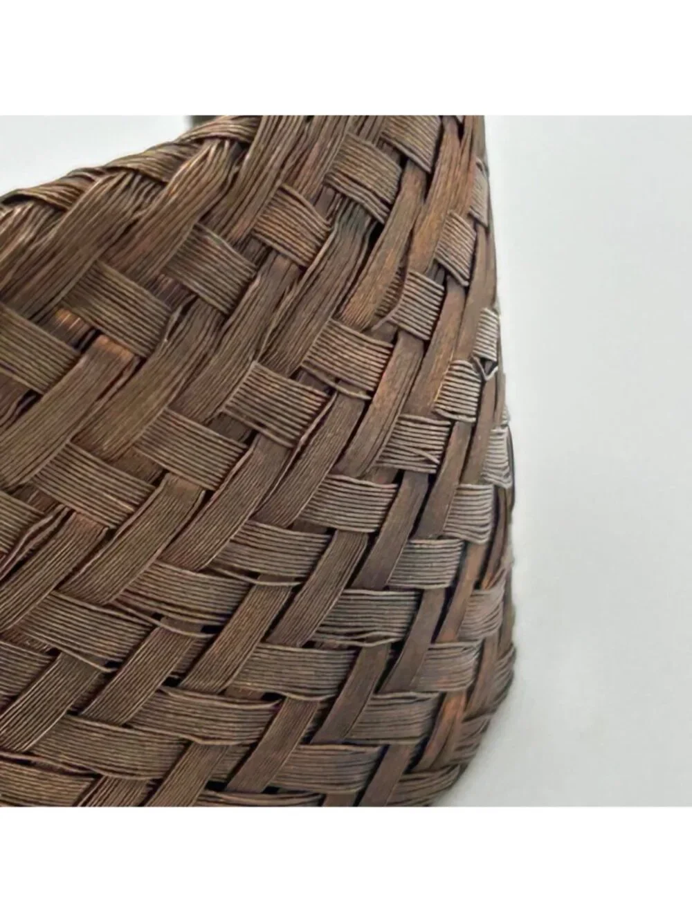 Sarah Cavender Metalworks Woven Copper-tone Cuff Bracelet Wide Design Handmade